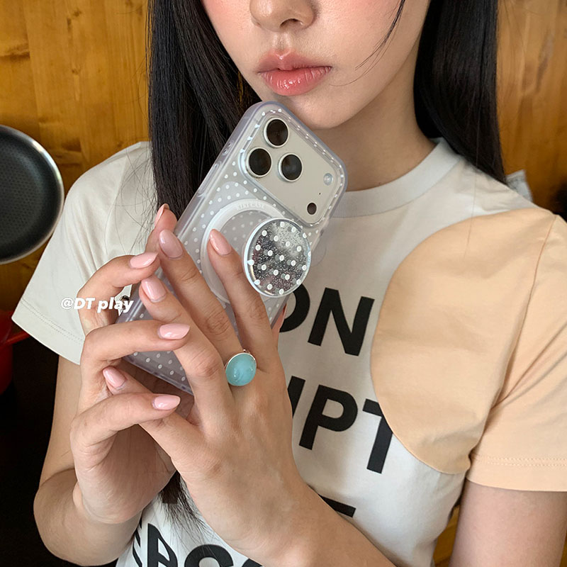 미니멀리스트 폴카 도트 무늬 맥세이프 마그네틱 무광 폰 - Matte Frosted Case 리뷰 및 가격