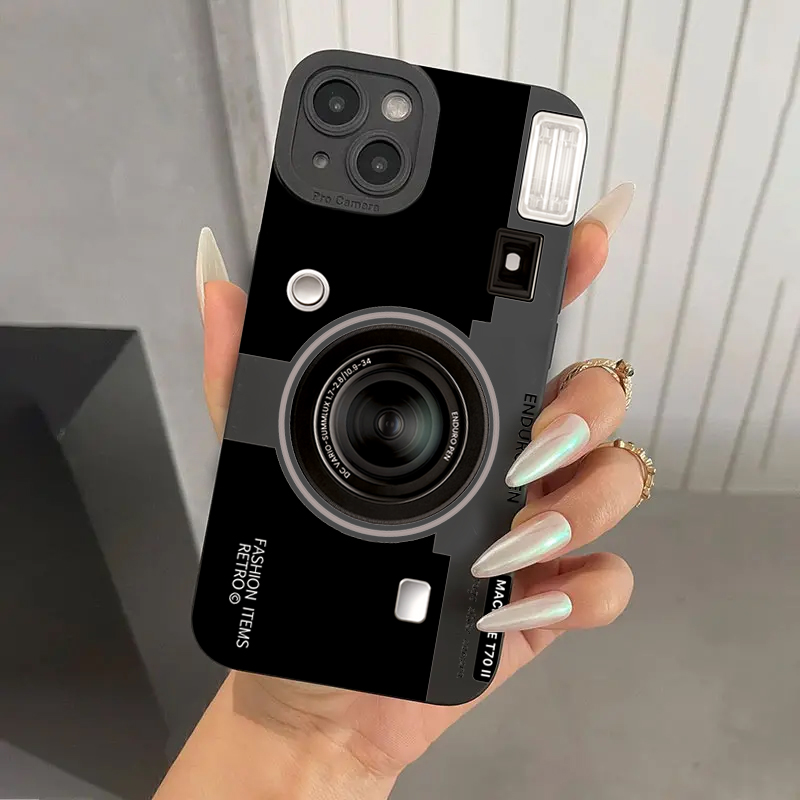 빈티지 카메라 실리콘 소프트 TPU 폰 케이스 (아이폰 - Phone Cases With Camera Cover 리뷰 및 가격