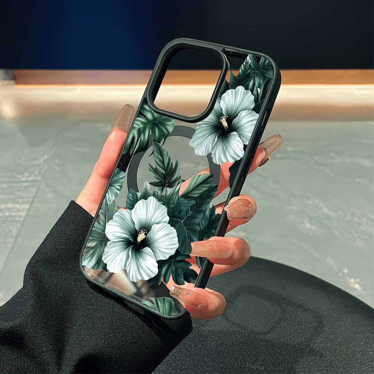 그린 플로럴 프린트 폰 케이스 (아이폰 17, 16,  - Phone Cases Otterbox 리뷰 및 가격