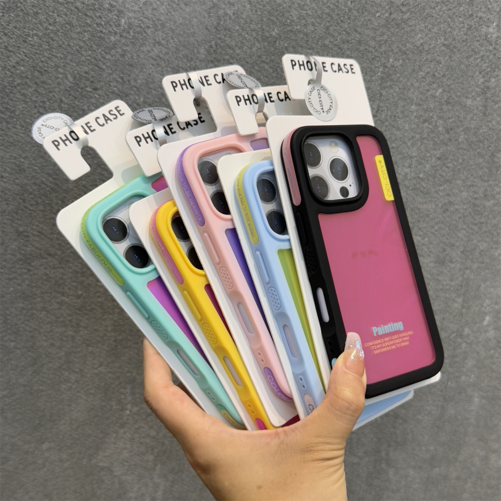 캔디 컬러 레이저 손목 스트랩 케이스 아이폰 14 15 - Matte Frosted Case 리뷰 및 가격